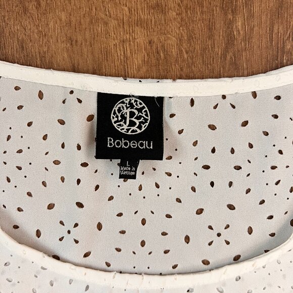 Bobeau Laser Cut Lace Top Soprano Pink Top Bundle Sz L - Picture 4 of 15